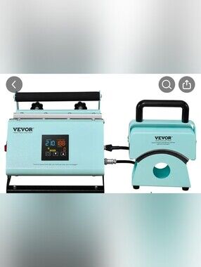 Aqua Heat Press Machine - Light Blue